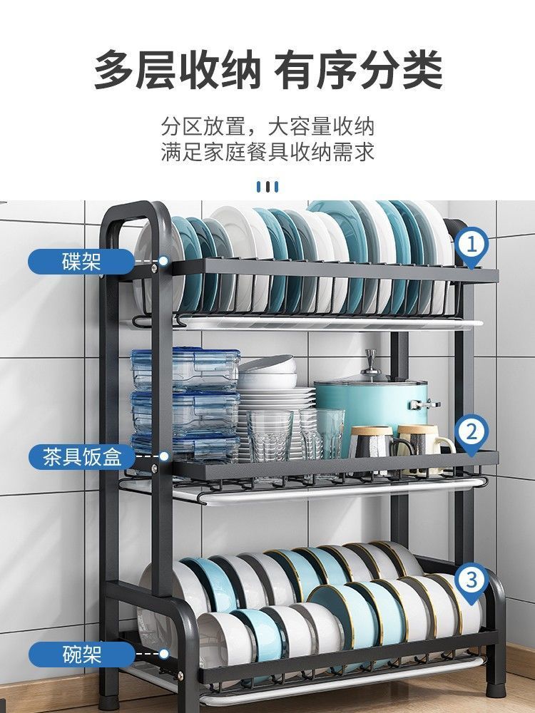 Heavy-Duty, Multi-Function kitchen plate rack 