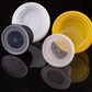 Upscale Frosted Round Take-out Containers - Microwaveable