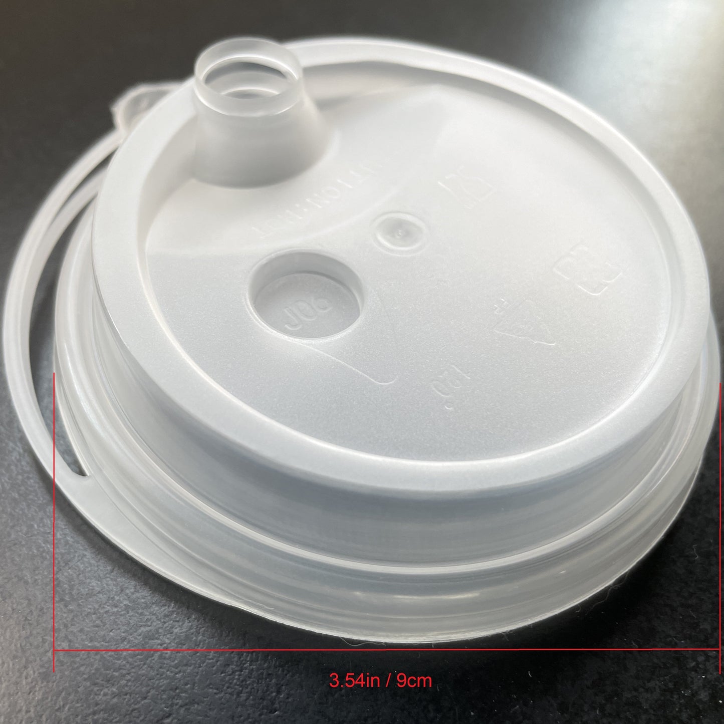 1000pcs 3.54in/9cm Disposable Milk Tea Cup Lid, Leak-proof Cup Cover, Juice Drink Packaging Cup Lid - CokMaster