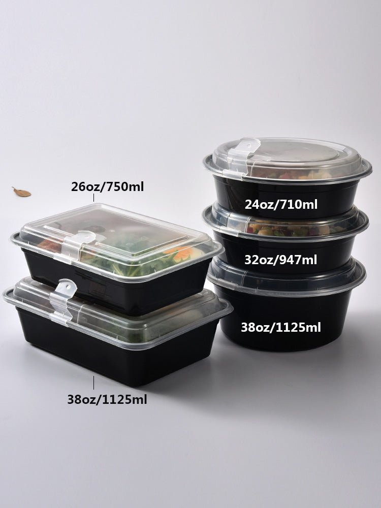 Buckle to-go box disposable fruit fishing salad round Box Lunch Box ta –  CokMaster