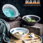 Creative Japanese style ramen bowl noodle bowl household ceramic bowl large noodle bowl instant noodle bowl rain-hat shaped bowl tableware - CokMaster