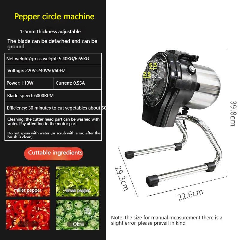 Cut chopped green onion artifact commercial small onion segment machine leek millet chili rings celery multifunctional electric vegetable cutter - CokMaster