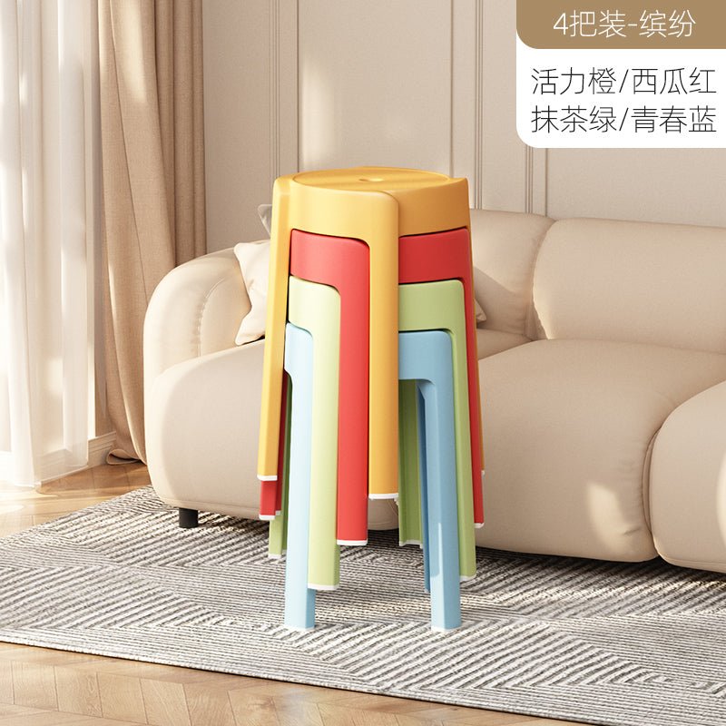 Dining room spare plastic thickened stackable silence pad dresser stackable bench commercial chair - CokMaster