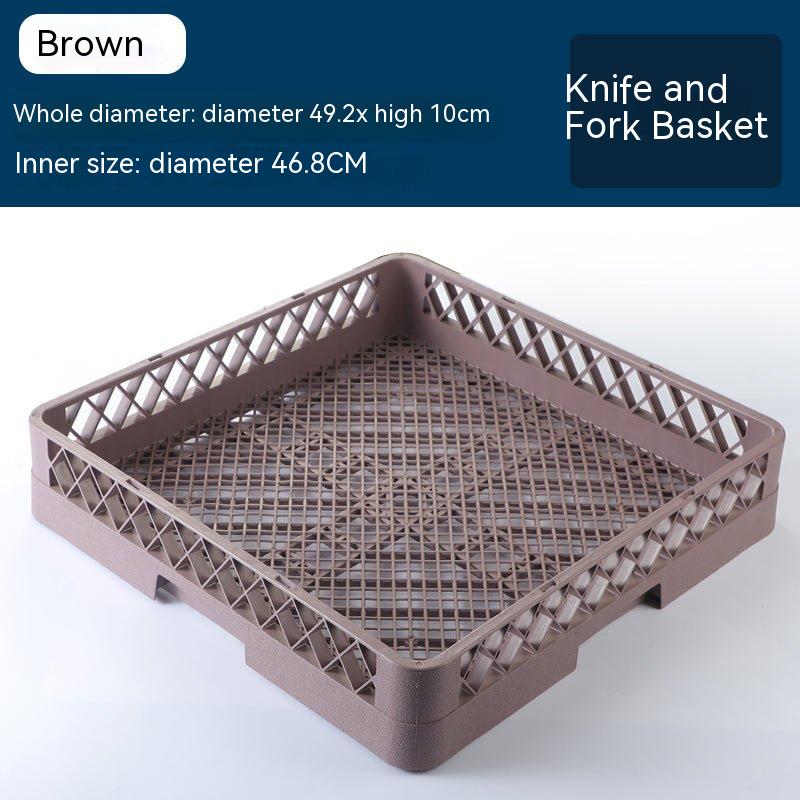 Dishwasher special cleaning basket knife and fork bowl chopsticks basket 64/25 Thorn dish basket draining frame tableware storage washing frame - CokMaster