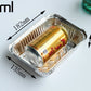 Disposable lunch box tin tray barbecue rectangular baked rice pasta box Bowl take out take away aluminum foil box barbecue box - CokMaster