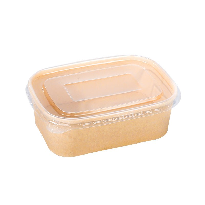Environmental protection disposable lunch box lunch box square meters 750ml * 20 sets with lid camping picnic light food Bento to-go box - CokMaster