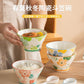 Four Seasons tableware ceramic Noddle bowl bamboo hat horn dessert household soup bowl is particularly beautiful to eat noodle bowl - CokMaster