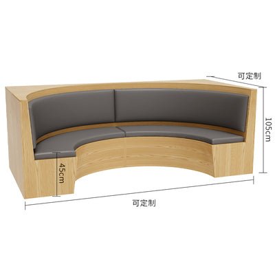 Hot pot table commercial deck sofa solid wood barbecue fast food restaurant hamburger dining restaurant barbecue shop table and chair combination - CokMaster
