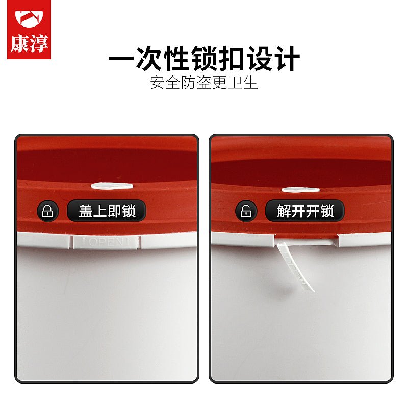 Internet celebrity lock takeaway packing box thickened with lid microwaveable heating leak-proof disposable round bowl lunch box high-end meal - CokMaster