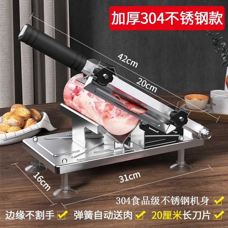 Lamb roll slicer household manual cutting rice cake knife frozen beef roll manual meat cutting commercial marvelous meat cutter - CokMaster