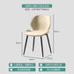 Nordic leather chair home light luxury dining table stool backrest cafe restaurant dining chair with backrest conference chair - CokMaster