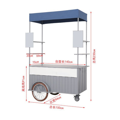 Outdoor scenic spot Internet celebrity sales pushcart camper water bar mobile coffee car barbecue cold drink takeaway food trailer cart - CokMaster