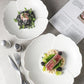 Plate bowl household 2022 new Japanese white tableware noodle bowl high-grade soup bowl fruit bowl salad bowl - CokMaster
